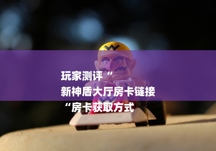 玩家测评“
新神盾大厅房卡链接
“房卡获取方式 