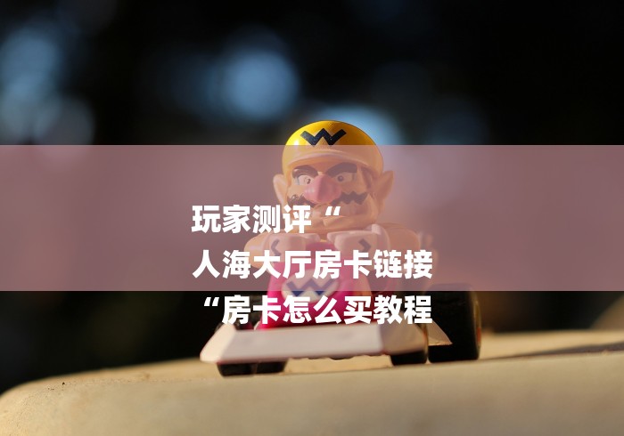 玩家测评“
人海大厅房卡链接
“房卡怎么买教程