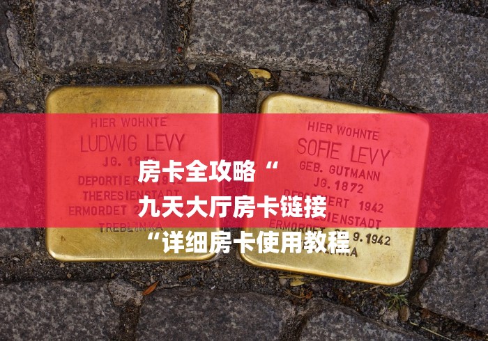 房卡全攻略“
九天大厅房卡链接
“详细房卡使用教程
