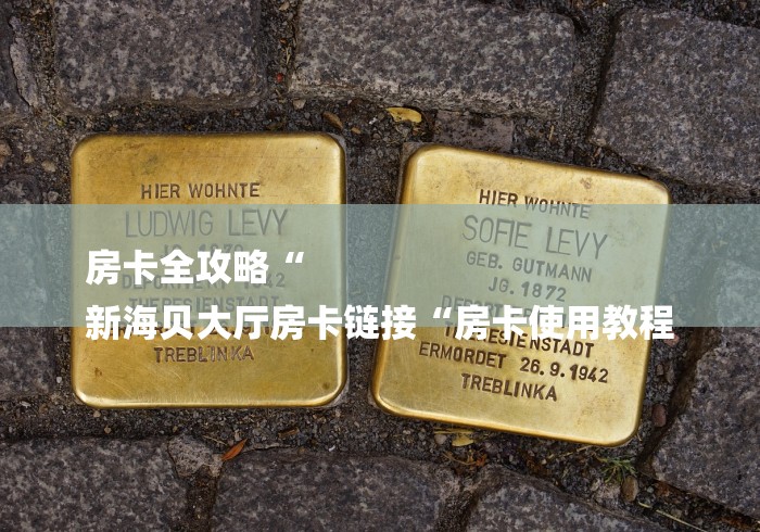 房卡全攻略“
新海贝大厅房卡链接“房卡使用教程