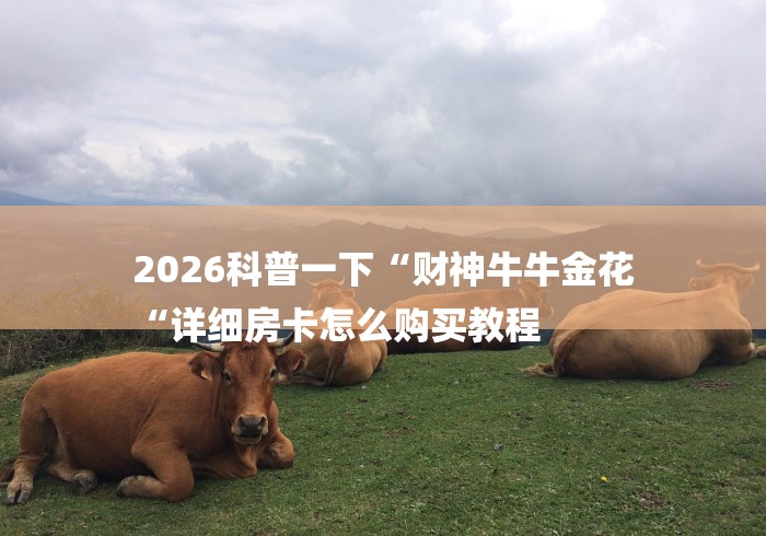 2026科普一下“财神牛牛金花
“详细房卡怎么购买教程 2026科普一下“财神牛牛金花
“详细房卡怎么购买教程