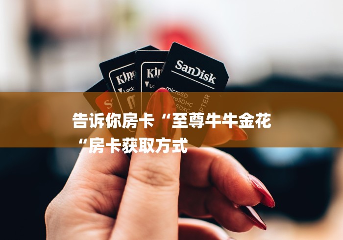 告诉你房卡“至尊牛牛金花
“房卡获取方式