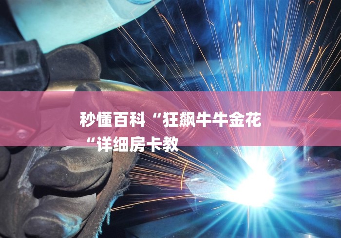 秒懂百科“狂飙牛牛金花
“详细房卡教