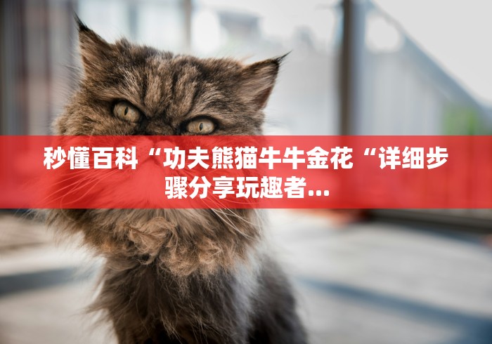 秒懂百科“功夫熊猫牛牛金花“详细步骤分享玩趣者... 秒懂百科“功夫熊猫牛牛金花“详细步骤分享玩趣者...