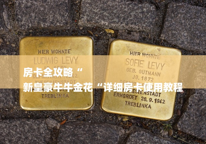 房卡全攻略“
新皇豪牛牛金花“详细房卡使用教程