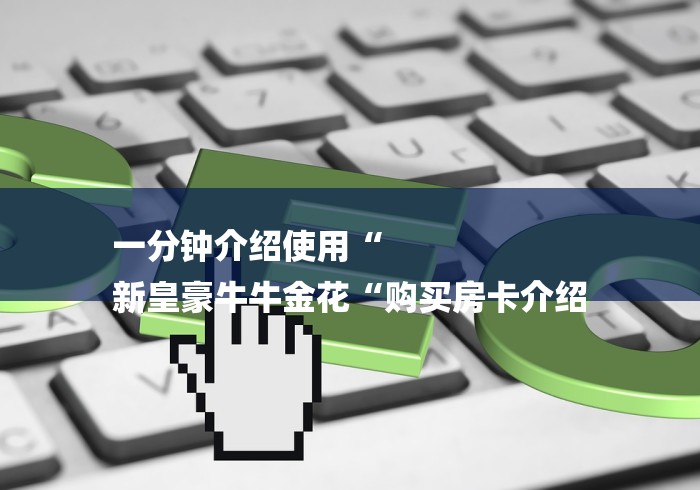 一分钟介绍使用“
新皇豪牛牛金花“购买房卡介绍