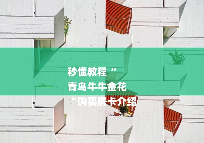 秒懂教程“
青鸟牛牛金花
“购买房卡介绍 秒懂教程“
青鸟牛牛金花
“购买房卡介绍