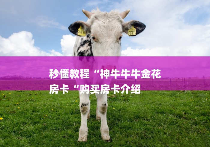 秒懂教程“神牛牛牛金花
房卡“购买房卡介绍 秒懂教程“神牛牛牛金花
房卡“购买房卡介绍