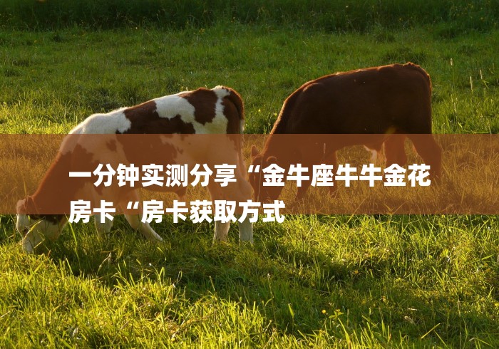 一分钟实测分享“金牛座牛牛金花
房卡“房卡获取方式 